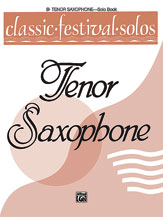 cover Classic Festival Solos Vol. 1 Tenor Sax Solo cover